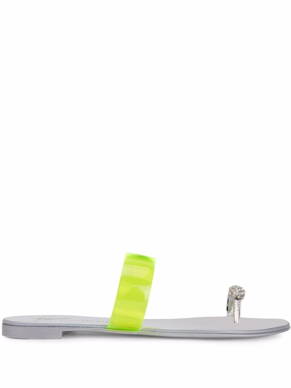 Сандалии Ring Plexi Giuseppe Zanotti, желтый