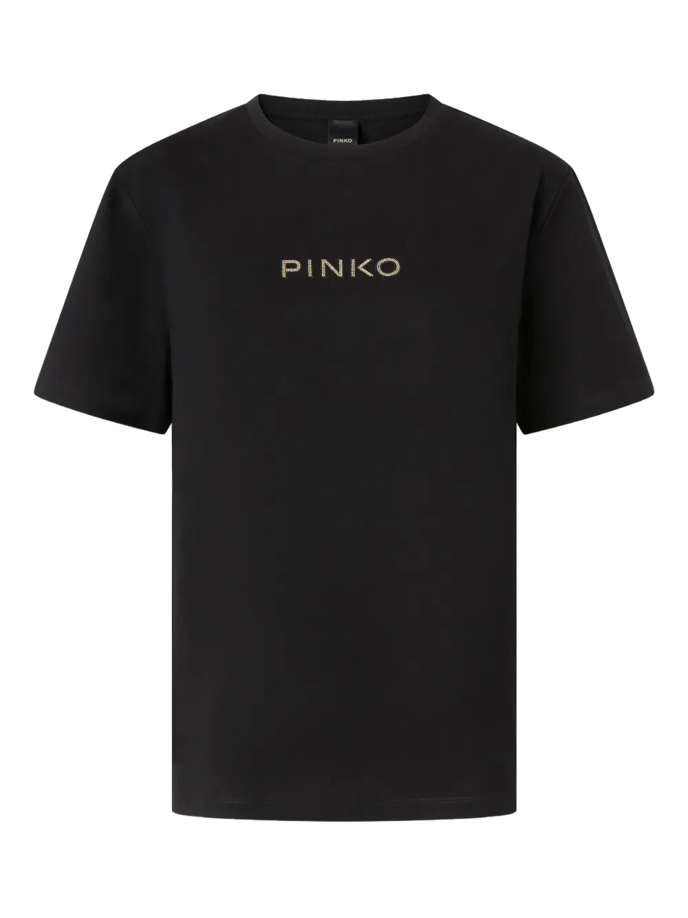 

Футболка с круглым вырезом и логотипом PINKO, черный