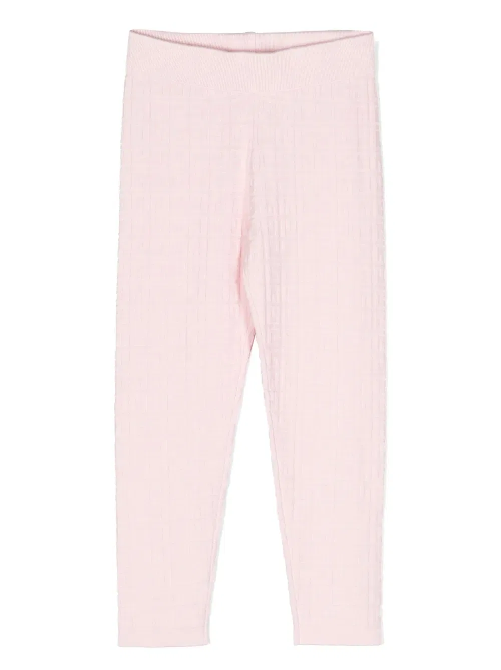 Вязаные леггинсы с узором 4G Givenchy Kids, розовый