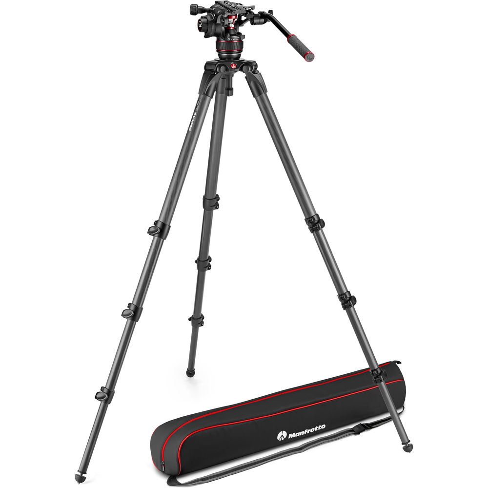 

Жидкостная видеоголовка Manfrotto 608 Nitrotech и штатив с одинарными ножками из углеродного волокна 536