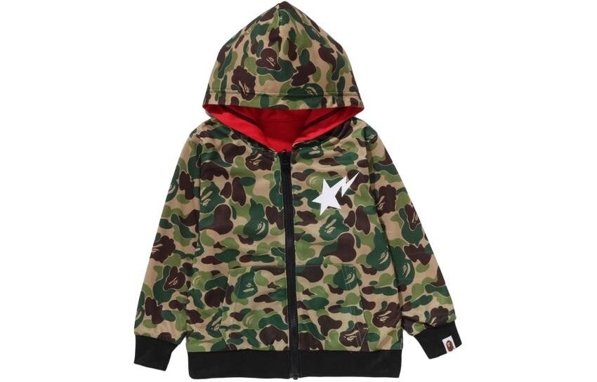 Детская куртка A Bathing Ape, зеленый