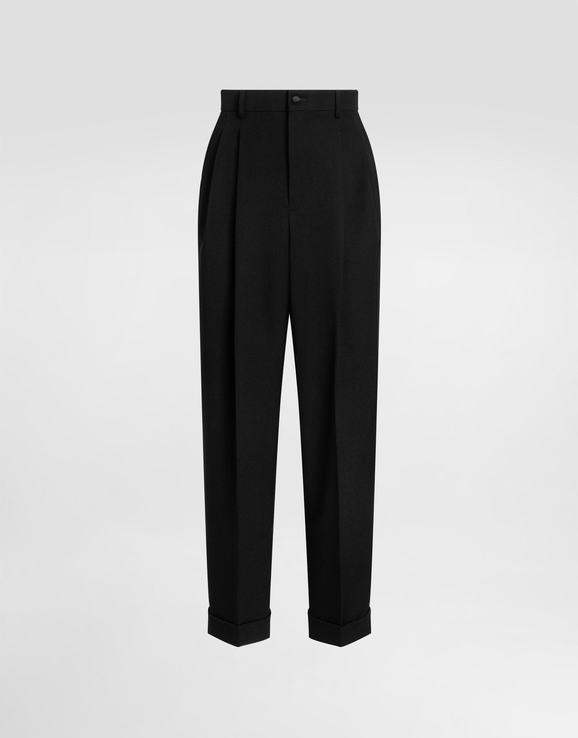 

Брюки из шерстяной габардины Dolce & Gabbana, черный