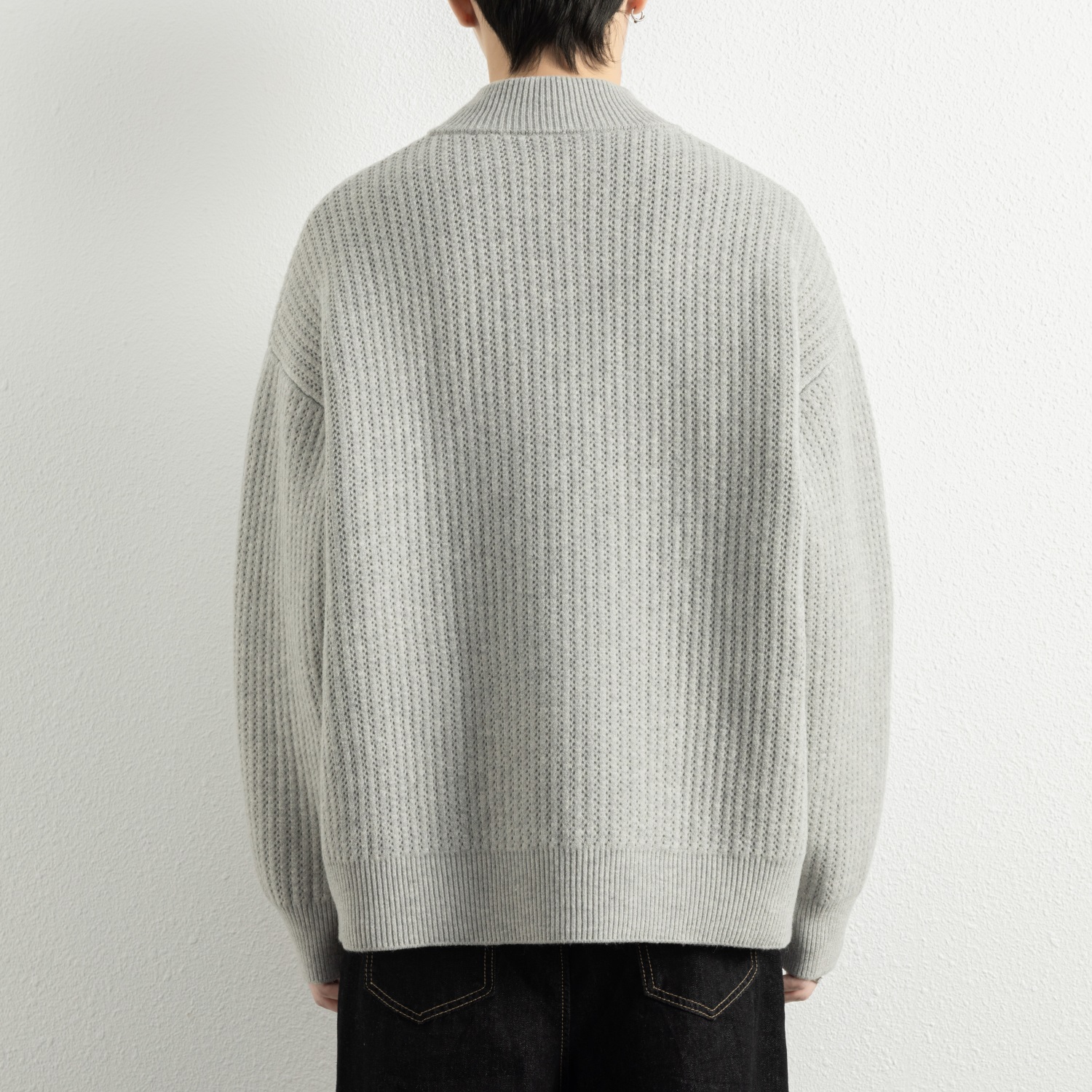 

Кардиган Unisex с воротником-стойкой ZIAREL, jet черный