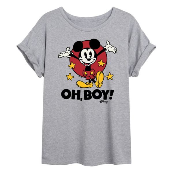 

Микки "Ох, блин" оверсайз футболка с принтом для подростков Disney, серый