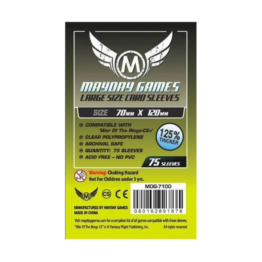 

Рукава для карт Таро 70 x 120 мм (Премиум) (75), Board Game Sleeves (Mayday Games)