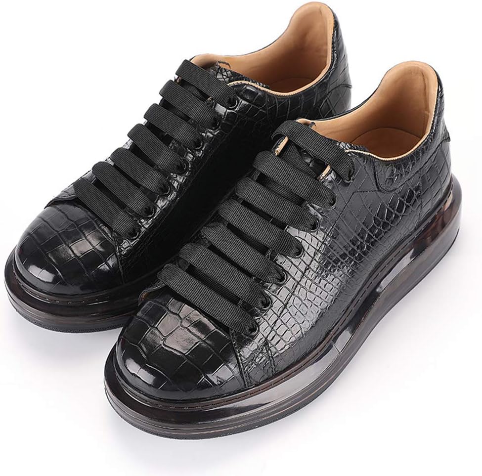 

Мужские спортивные туфли, уличные рабочие ходовые и беговые кроссовки, высококачественная натуральная кожа, тренировочные, черные - 44/UK 9.5/US 10 GrVpM, черный