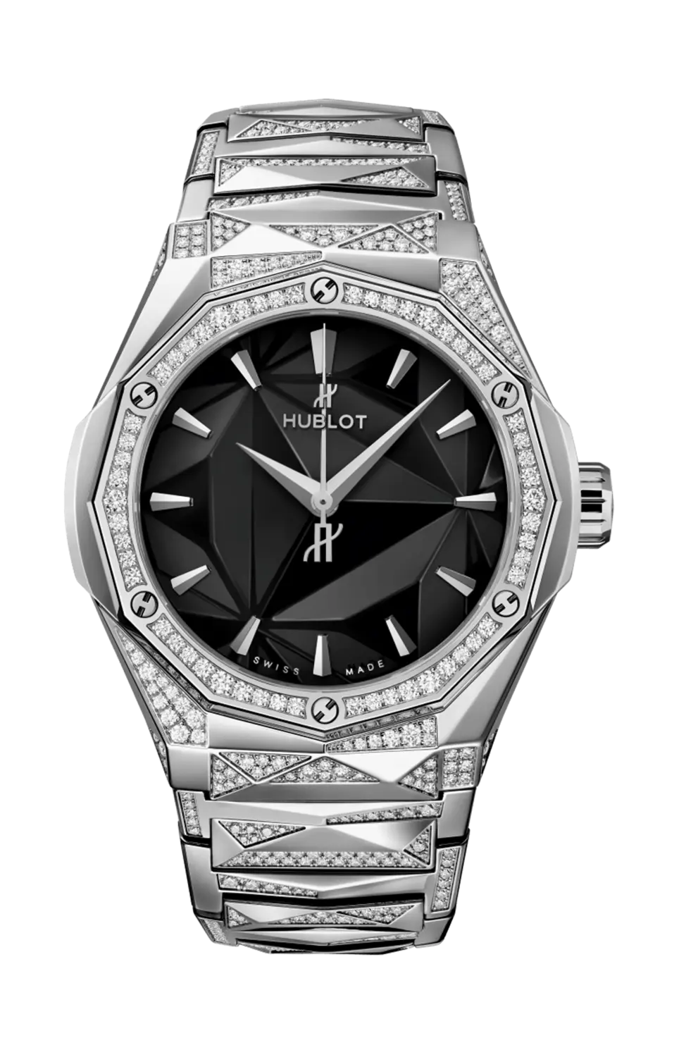 

Часы classic fusion orlinski bracelet titanium alternative pavé 40mm Hublot