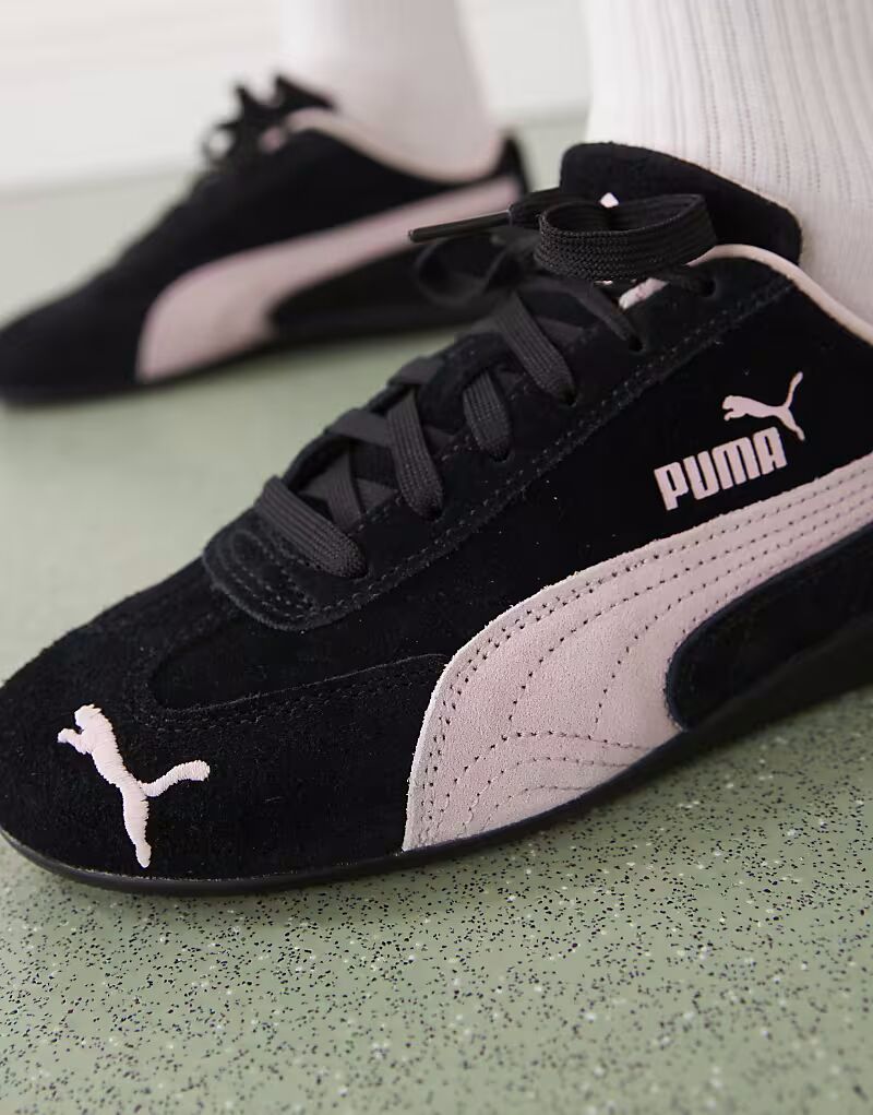 Кроссовки Puma Speedcat OG черного и розового цветов — фото 4