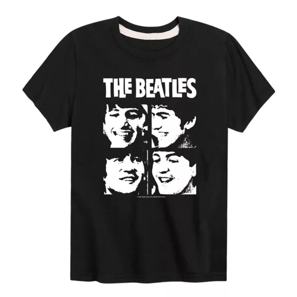 

Футболка The Beatles с портретами для мальчиков 8-20 лет Licensed Character, черный