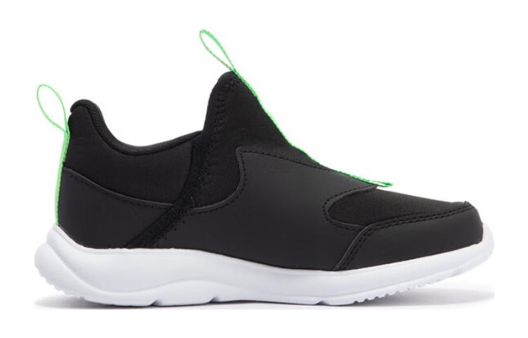 Износостойкие низкие детские повседневные кроссовки для детей 3-7 лет PUMA, черный/зеленый — фото 3