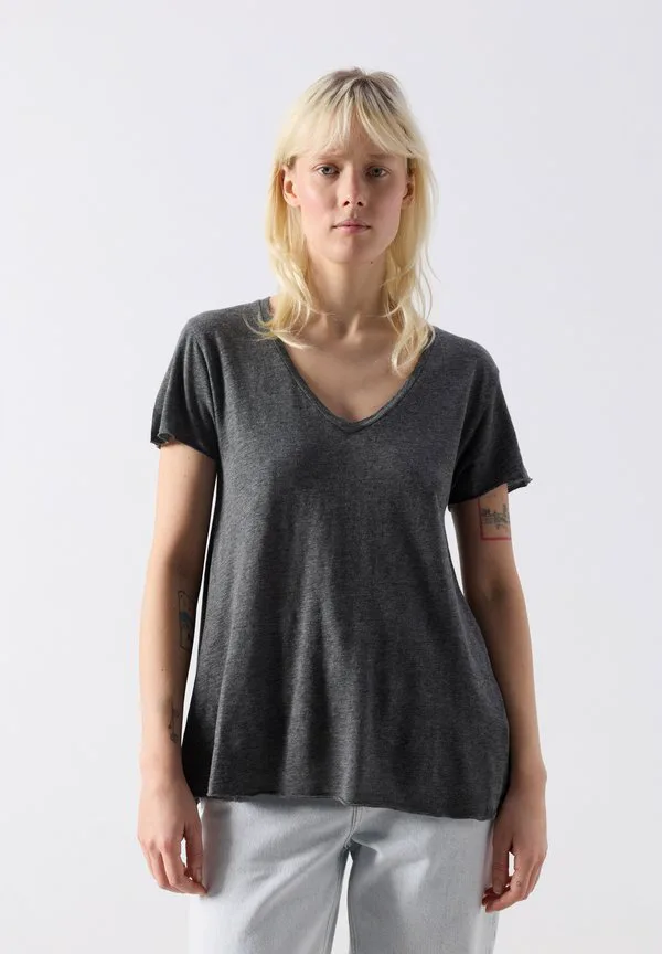 

Базовая футболка джексонвилла American Vintage, Anthracite Chine, Черный, Базовая футболка джексонвилла American Vintage, Anthracite Chine