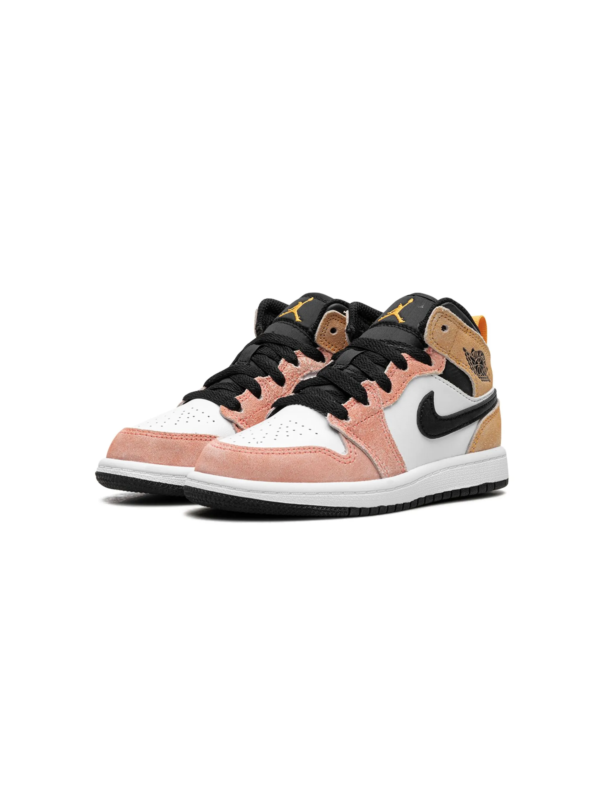 Кроссовки Air Jordan 1 Mid SE Flight Club Jordan Kids, розовый — фото 3