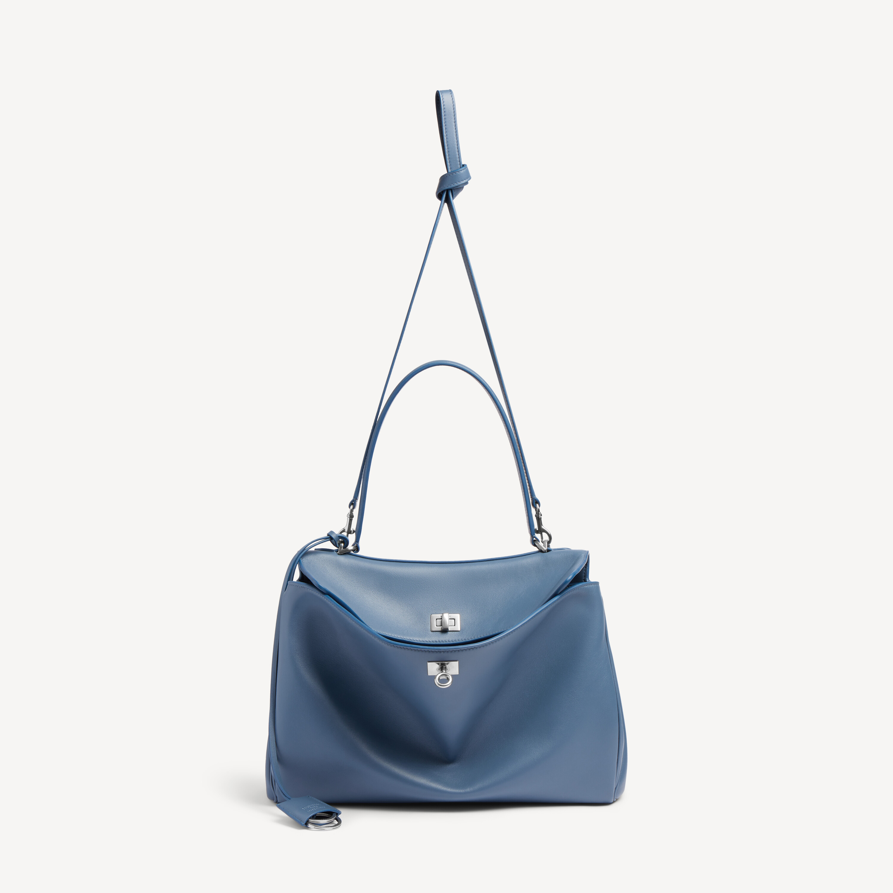 Женская сумка rodeo среднего размера в выцветшем темно-синем цвете BALENCIAGA, выцветший темно-синий — фото 4