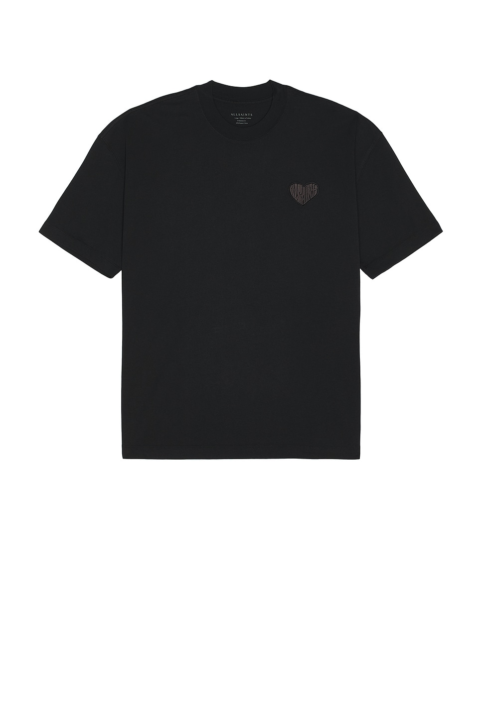 

Футболка с круглым вырезом Lover от Allsaints, washed black