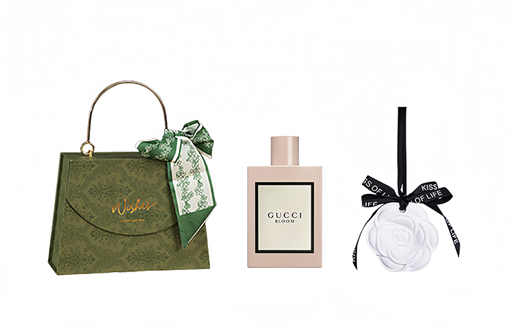 Подарочный набор Gucci Bloom: парфюмерная вода + подвеска для ароматерапии, 50 мл — фото 2