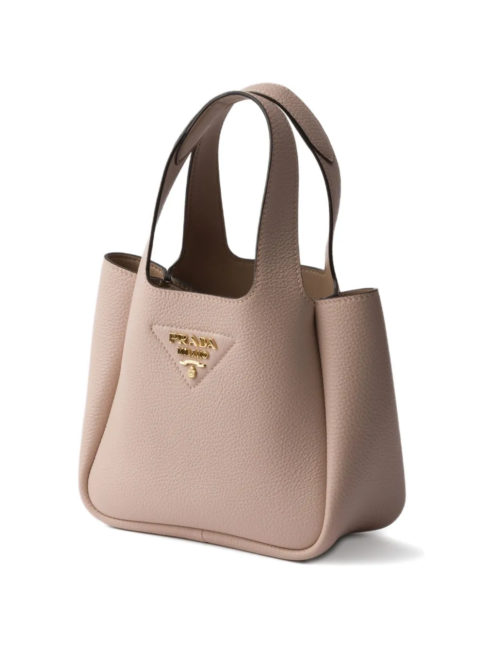 Миниатюрная кожаная сумка Prada, розовый — фото 3