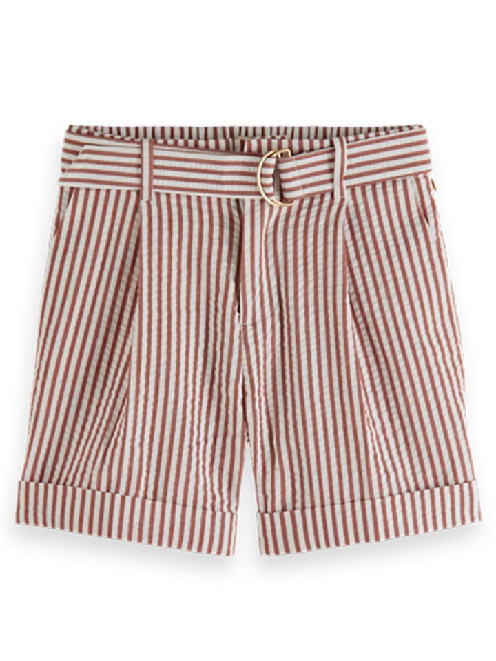 

Шорты бермуды Scotch & Soda, цвет rot/weiß