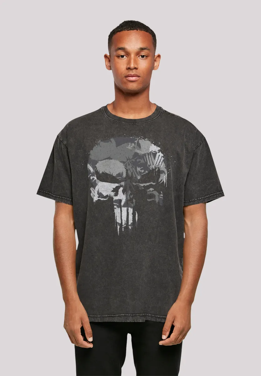 

F4NT4STIC Футболка "Marvel Punisher Skull", премиум качество, черный