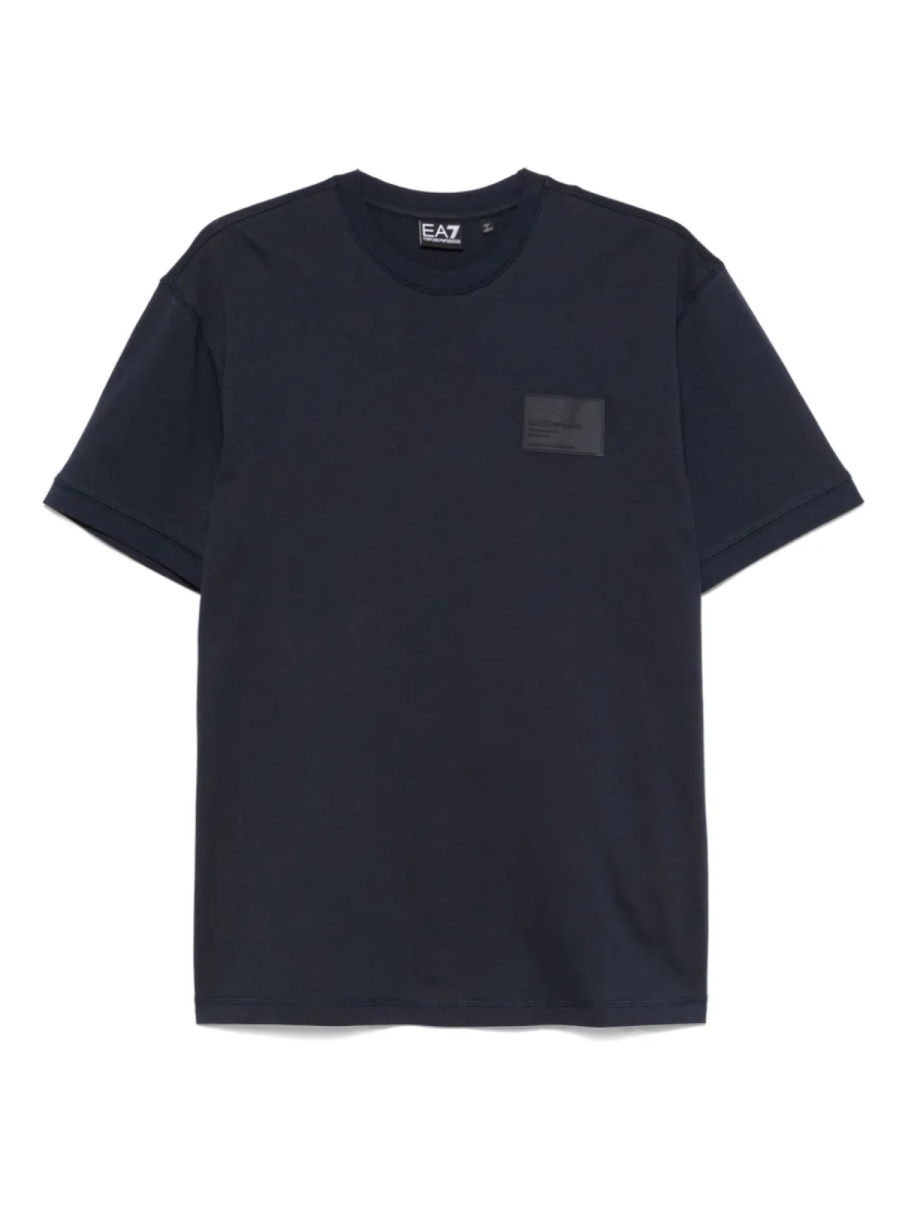 

Футболка из хлопка с нашивкой-логотипом Ea7 Emporio Armani, синий