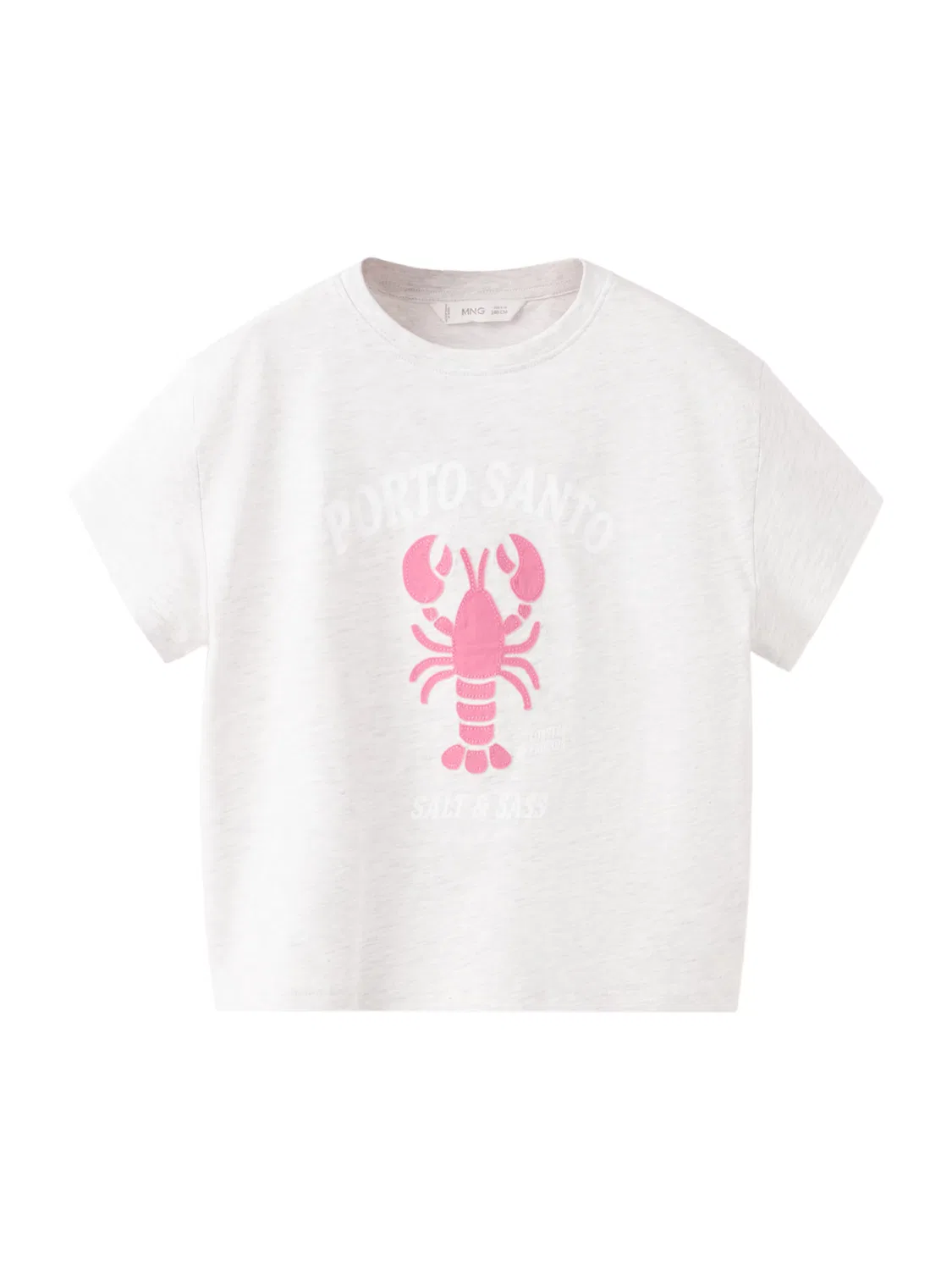 Футболка 'PORTO' Mango Kids, Light Grey