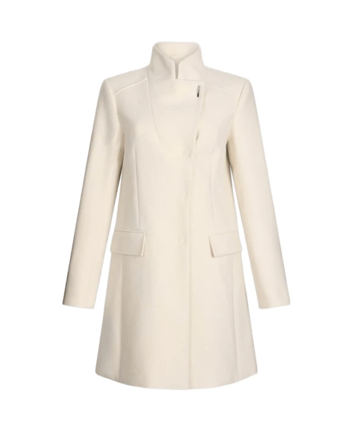 

Бежевое пальто из двухслойной шерстяной ткани Liu Jo, бежевый