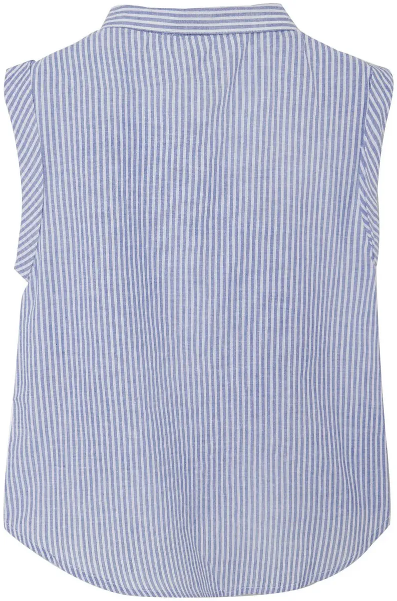 Блузка с короткими рукавами Name It "NKFFEMMA CAPSL SHIRT NOOS", синий — фото 2