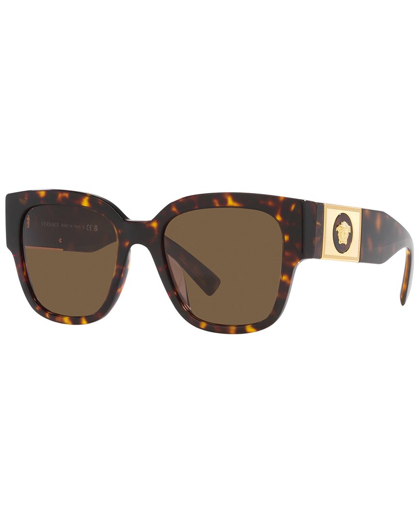 

Солнцезащитные очки Versace женские VE4437U 54 мм, цвет dark havana