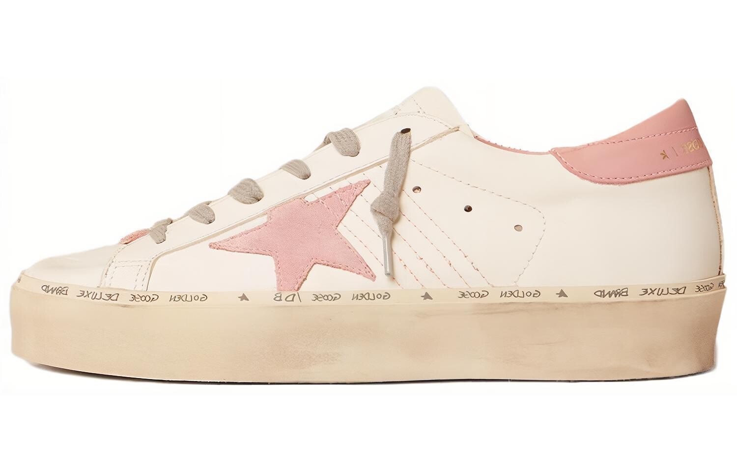 

Кроссовки женские Golden Goose Hi Star, белый / розовый