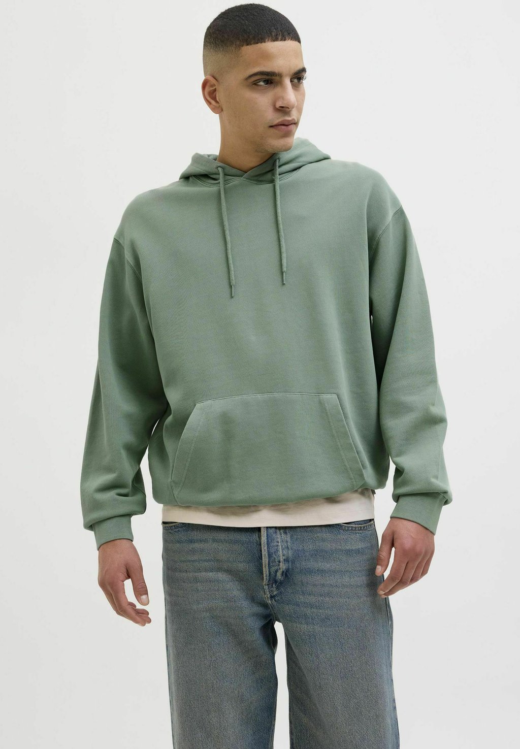 

Толстовка с капюшоном JJECHARGE FADED NOOS Jack & Jones, светло-зеленый
