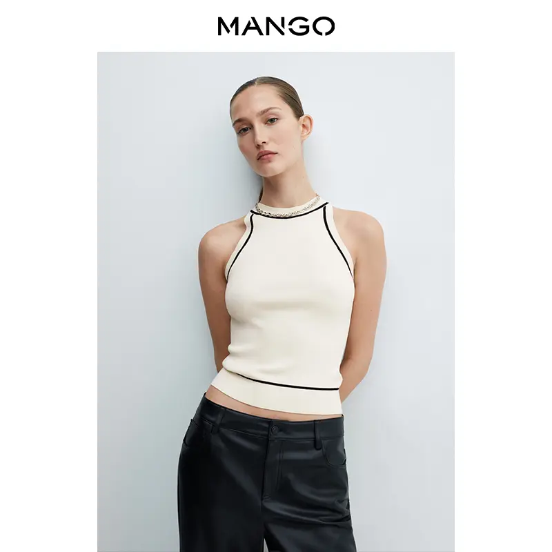 

Женская майка Mango тонкая, черный