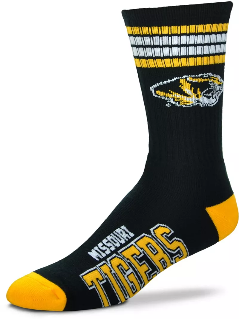 

Носки Deuce Crew с 4 полосками для босых ног Missouri Tigers For Bare Feet