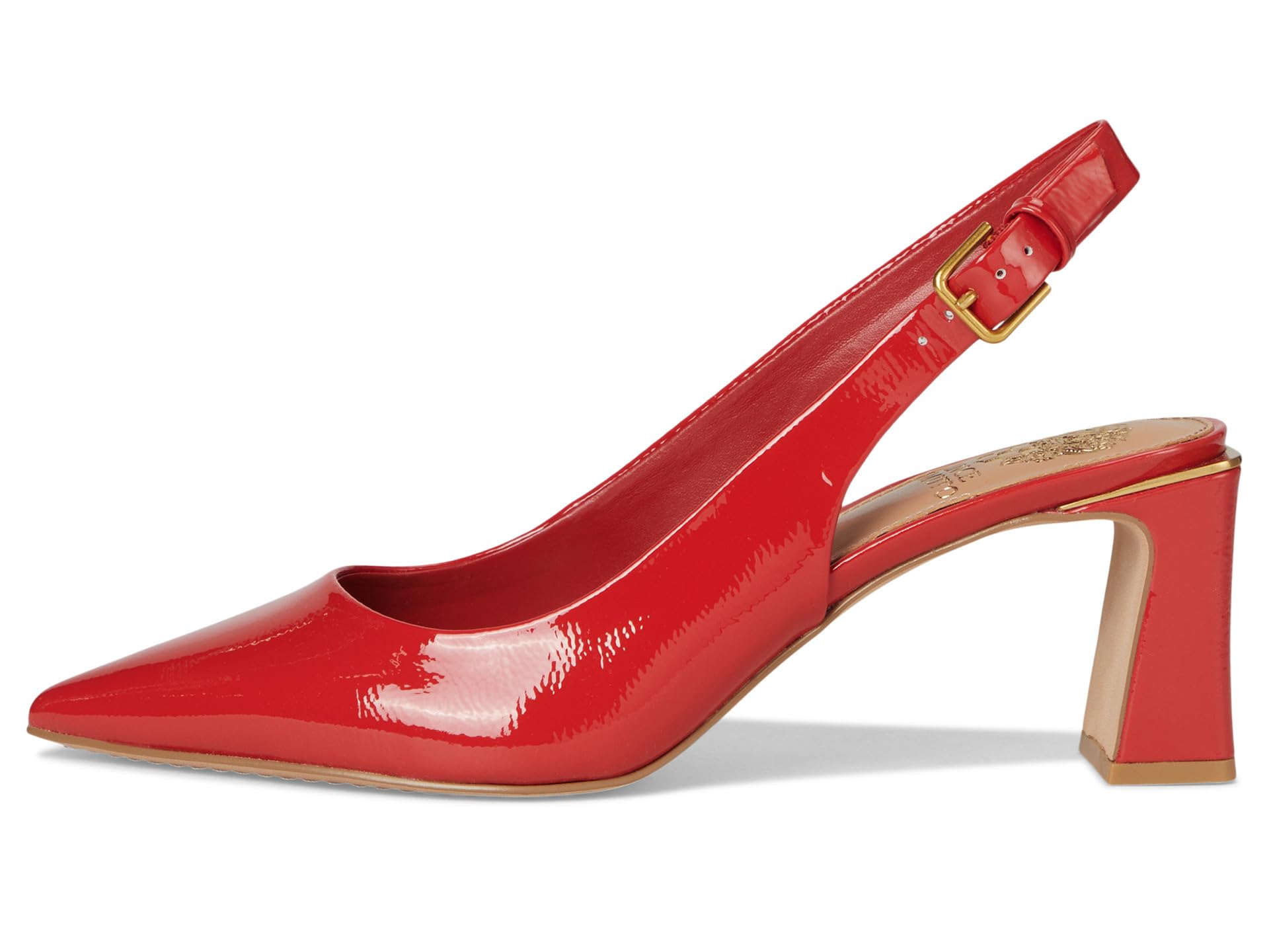 Туфли Vince Camuto Hamden Buckle Slingback Pumps, цвет Salsa — фото 4