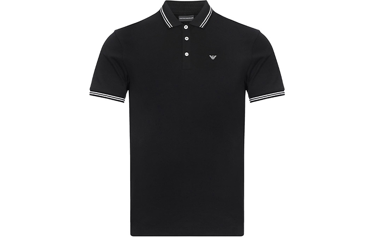 

Футболка поло мужская черная EMPORIO ARMANI