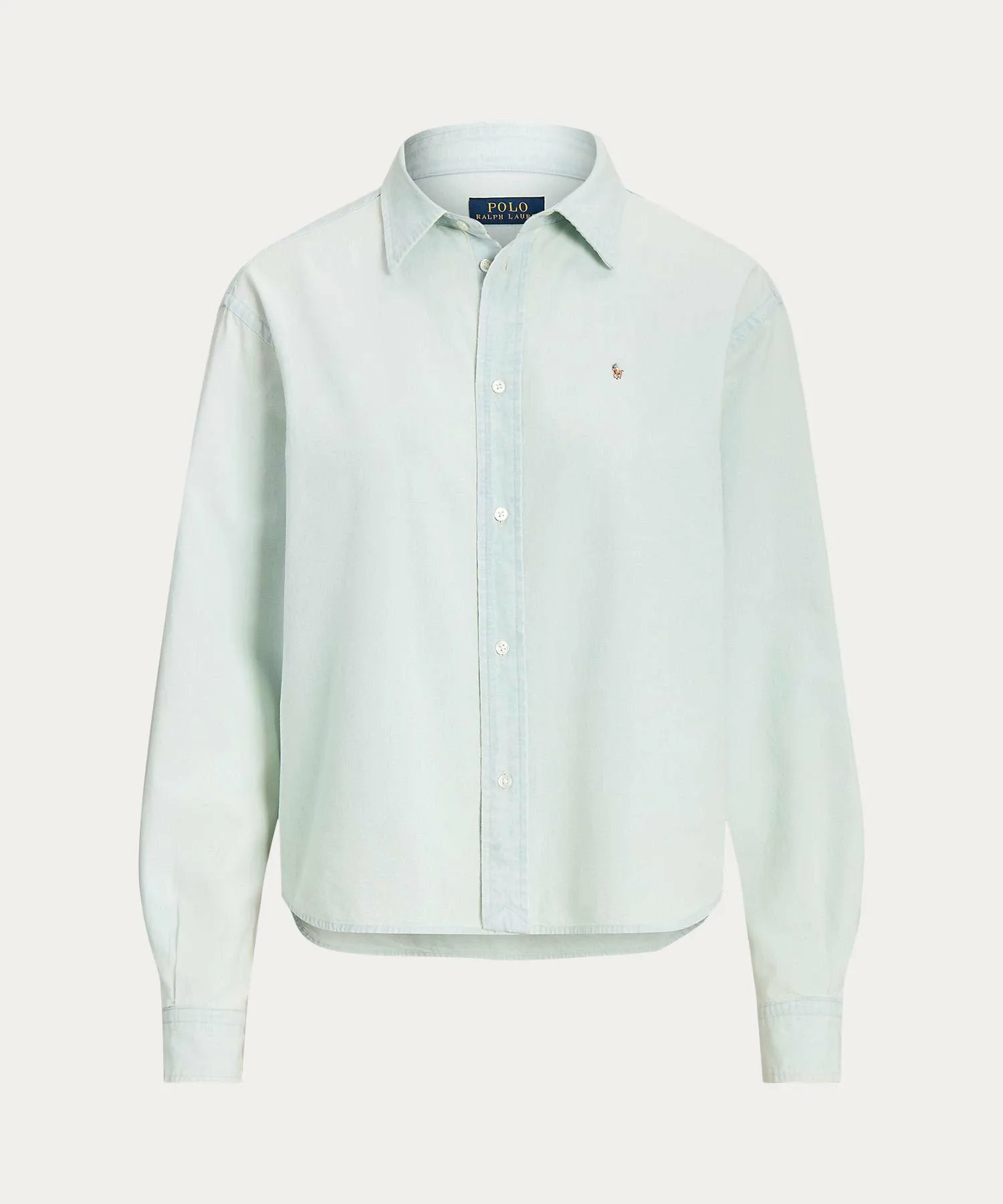 Рубашка из шамбре свободного кроя Polo Ralph Lauren, 450 Blue — фото 2