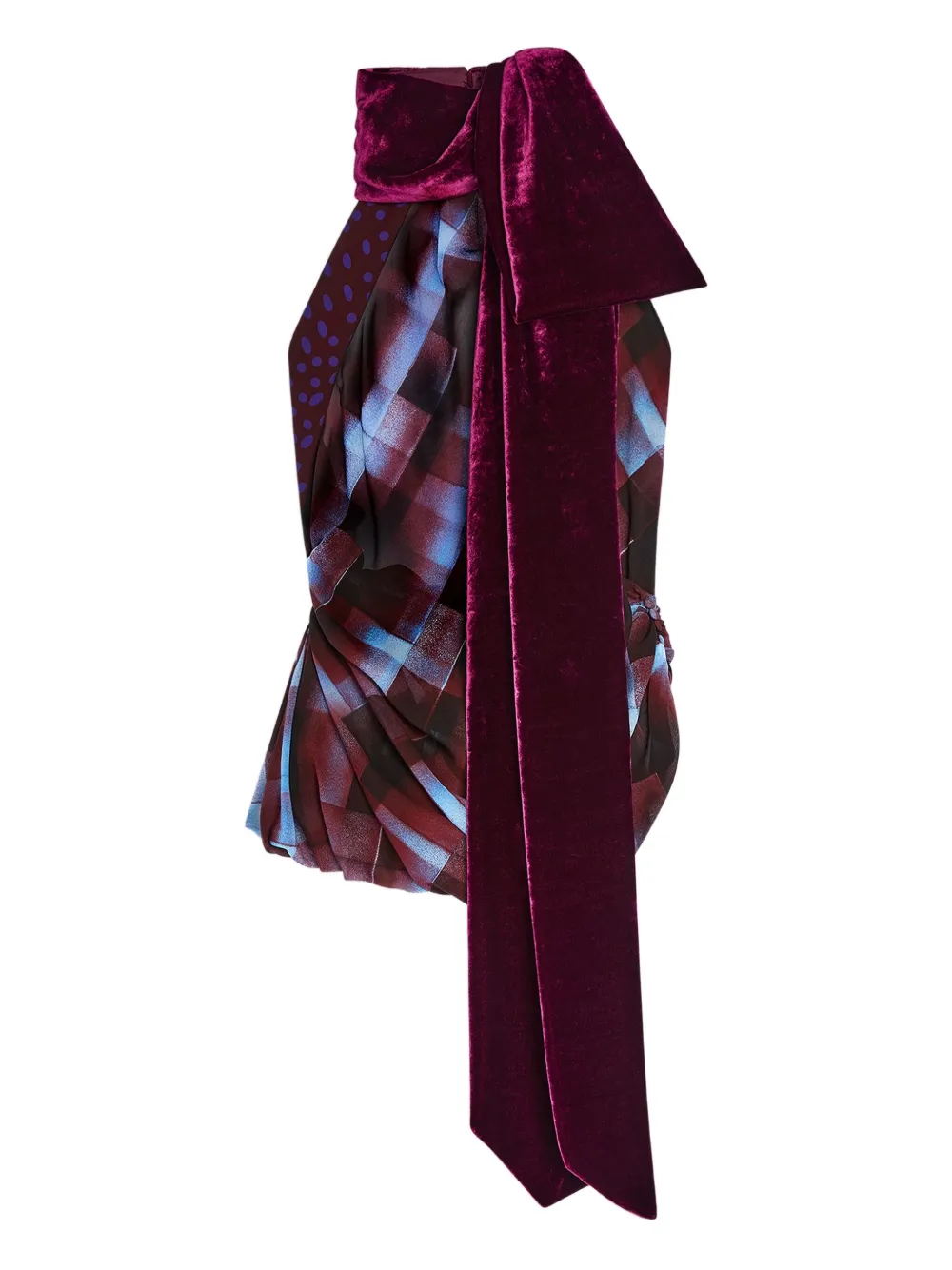 

Топ с вырезом халтер Dries Van Noten, красный