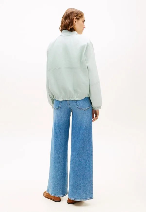 Бомбер с вышитым логотипом и рукавами-баллонами Tommy Hilfiger, Light Blue — фото 3