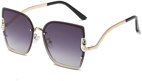 

Крупные солнцезащитные очки для женщин, большая оправа, очки с бриллиантовым градиентом, женские очки для активного отдыха с защитой от УФ-излучения MTZJH, Gradient Grey