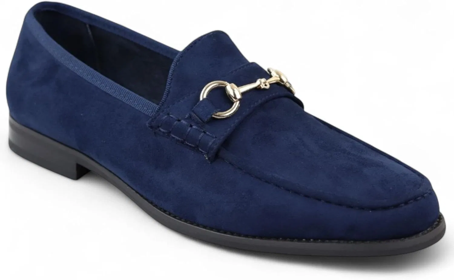 Мокасины замшевые Dolcetto Moccasin, синие Infinity Leather — фото 2