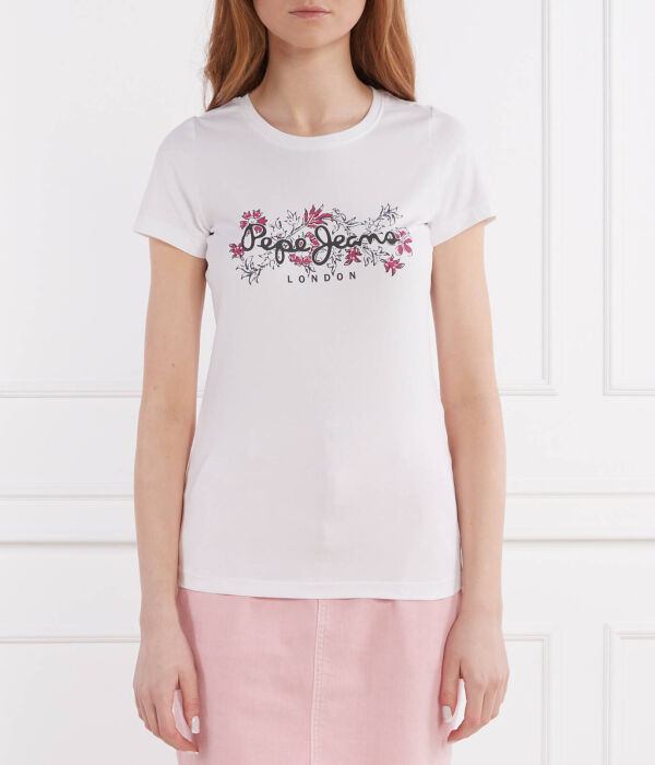 

Футболка Корина Slim fit Pepe Jeans London, белый