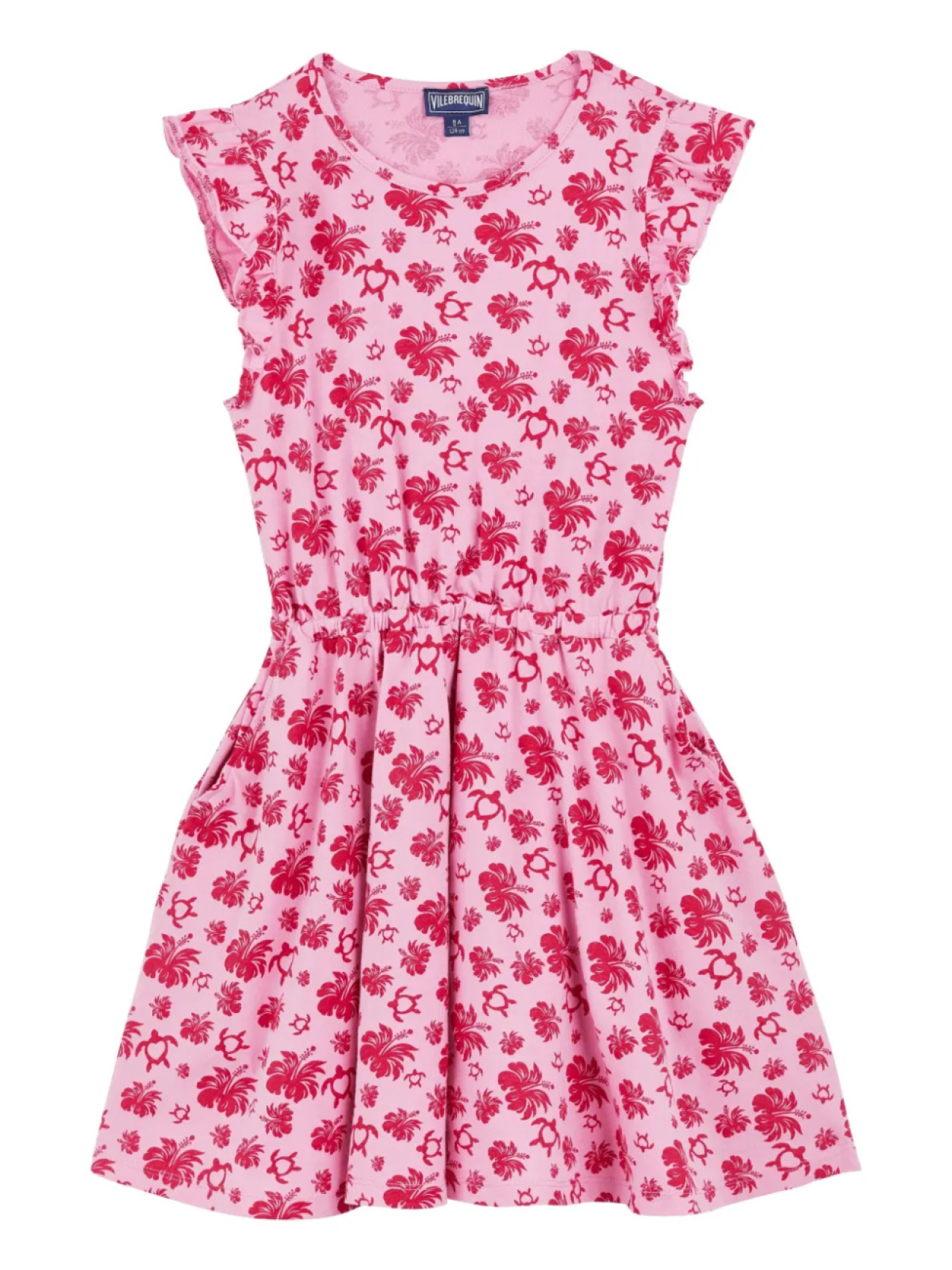 

Vilebrequin Kids платье мини с цветочным принтом, розовый