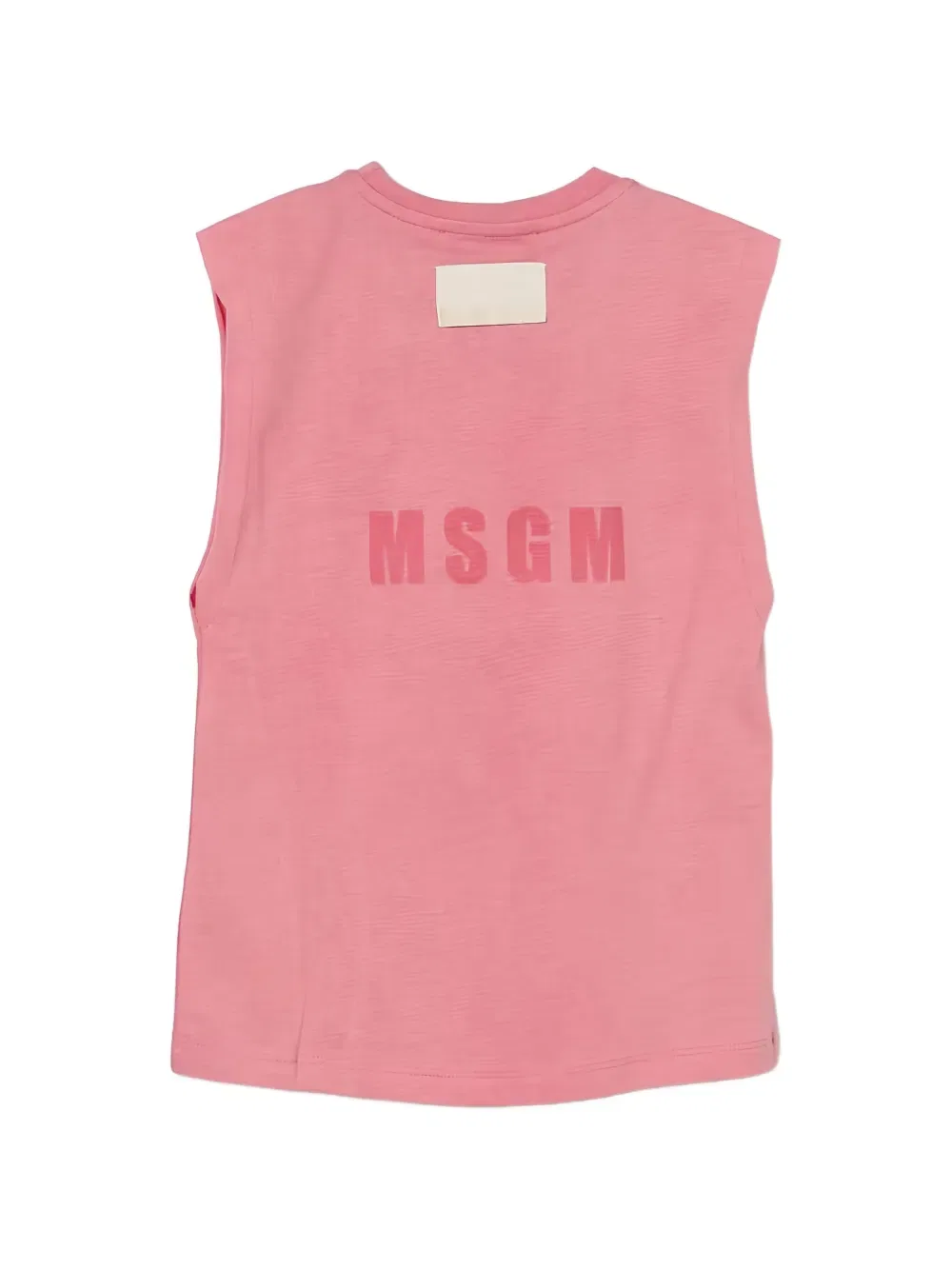 Майка с логотипом Msgm Kids, розовый — фото 2