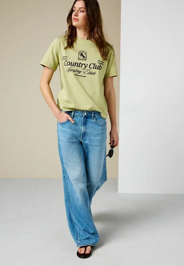 Футболка Next, Regular fit short sleeve crew neck t-shirt, зеленая — фото 4