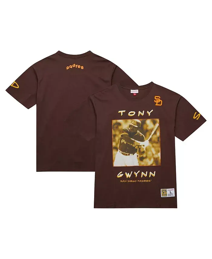

Мужская футболка Tony Gwynn в стиле винтаж с логотипом San Diego Padres из коллекции Cooperstown, премиум качества, плотная Mitchell & Ness