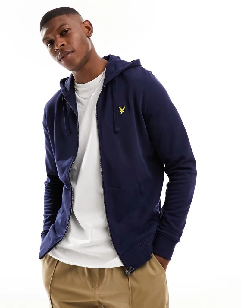

Худи на молнии Lyle & Scott Темно-синего цвета Lyle & Scott Vintage