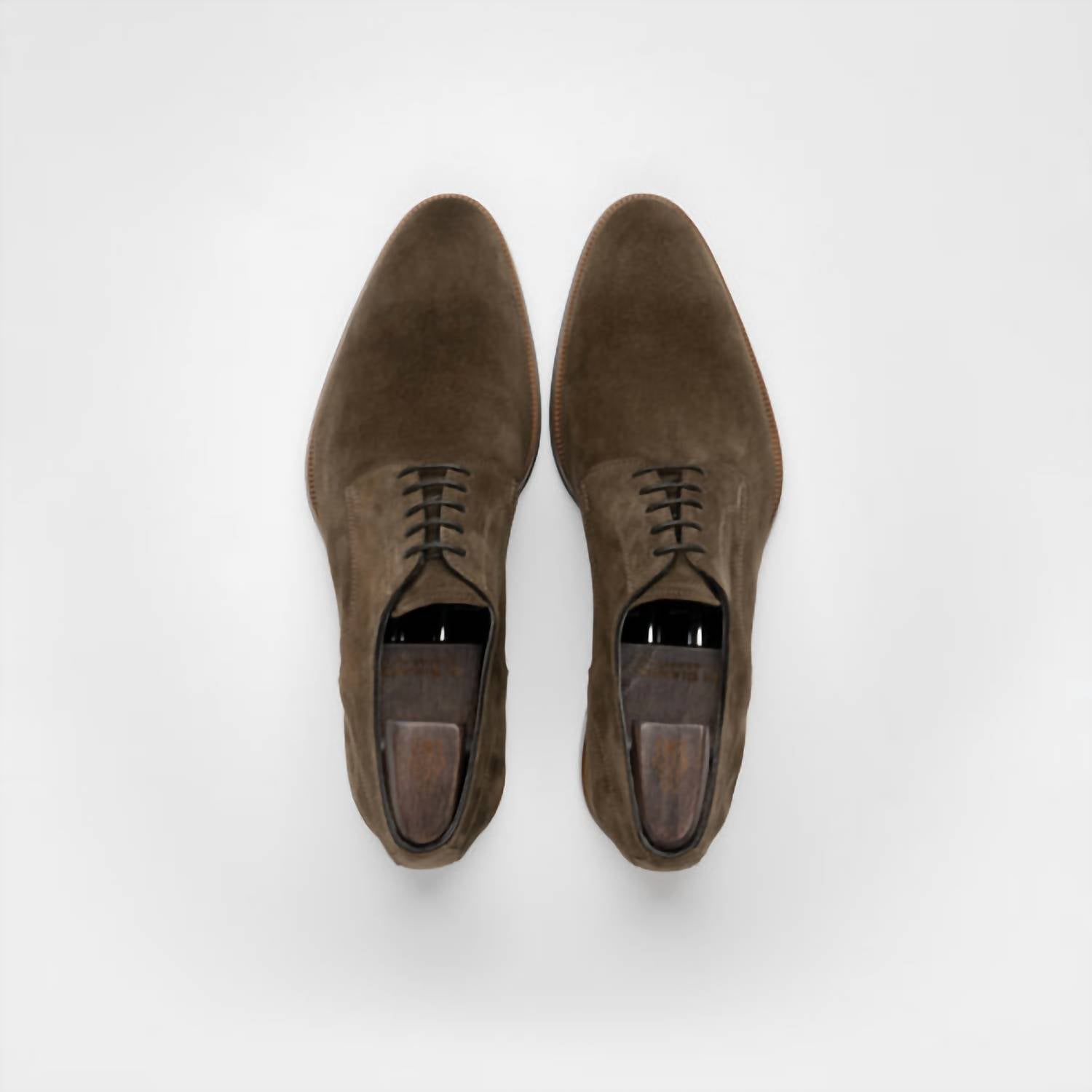 Мужские дерби Pisa из замши в темно-коричневом цвете Scarpe di Bianco — фото 3