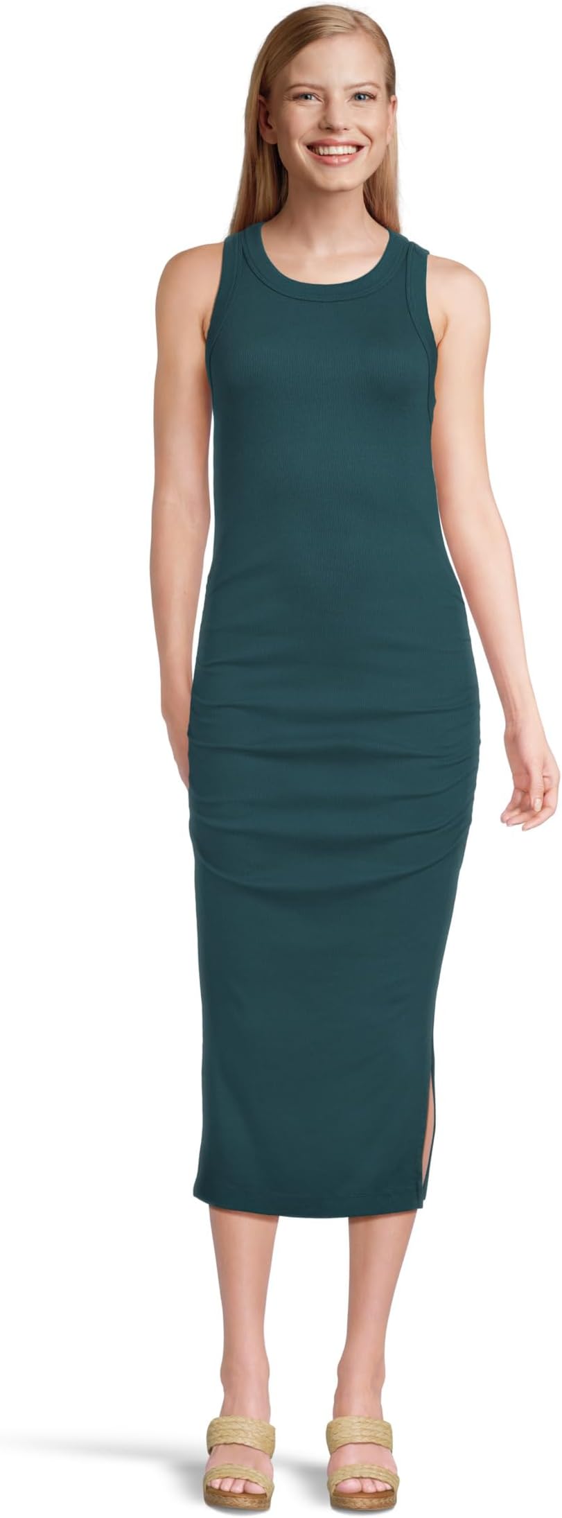 

Платье Michael Stars Wren Ruched Midi, цвет Rainforest