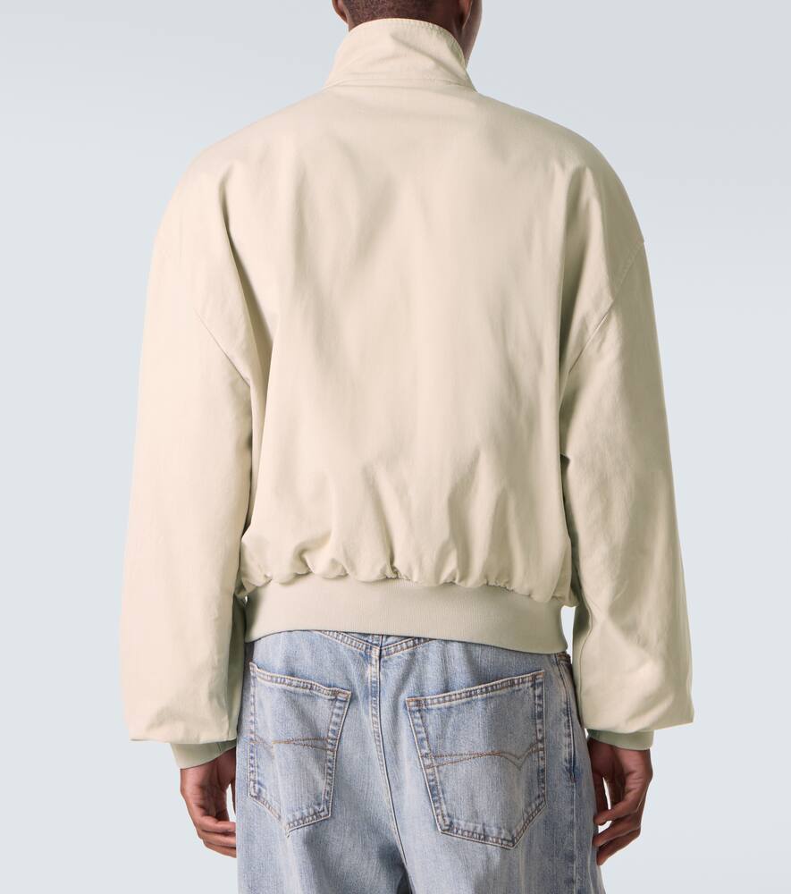 Двусторонняя блузон-куртка из хлопковой смеси Balenciaga, Ink/Light Beige/Ink — фото 4