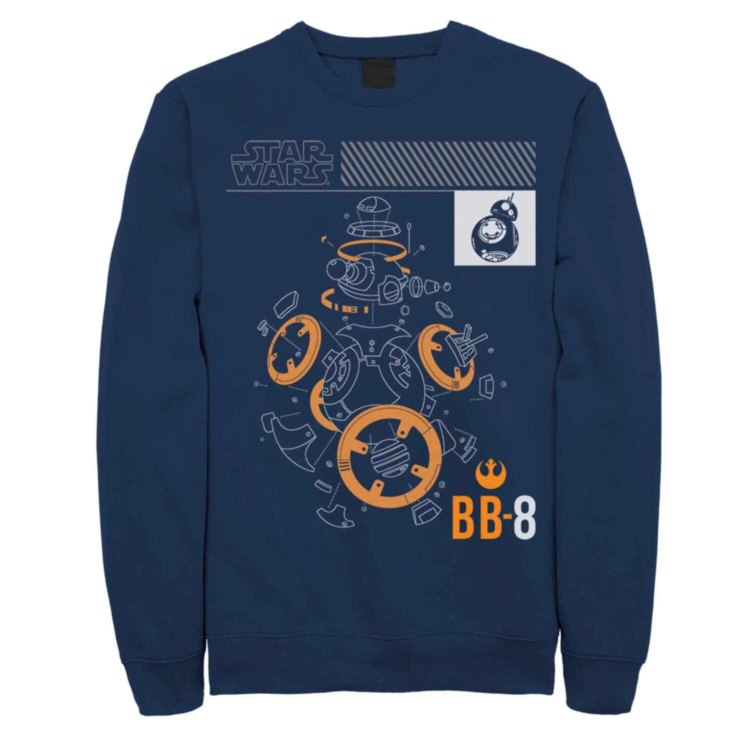 

Мужской свитшот «Звездные войны BB-8» Licensed Character