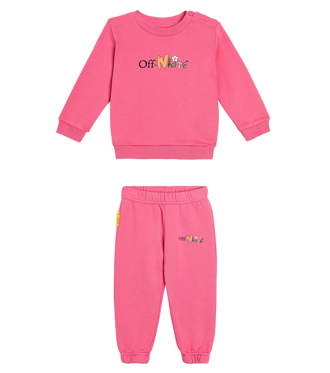 

Комплект из толстовки и спортивных штанов Baby Funny Flowers Off-White Kids, Fuchsia Multicolor