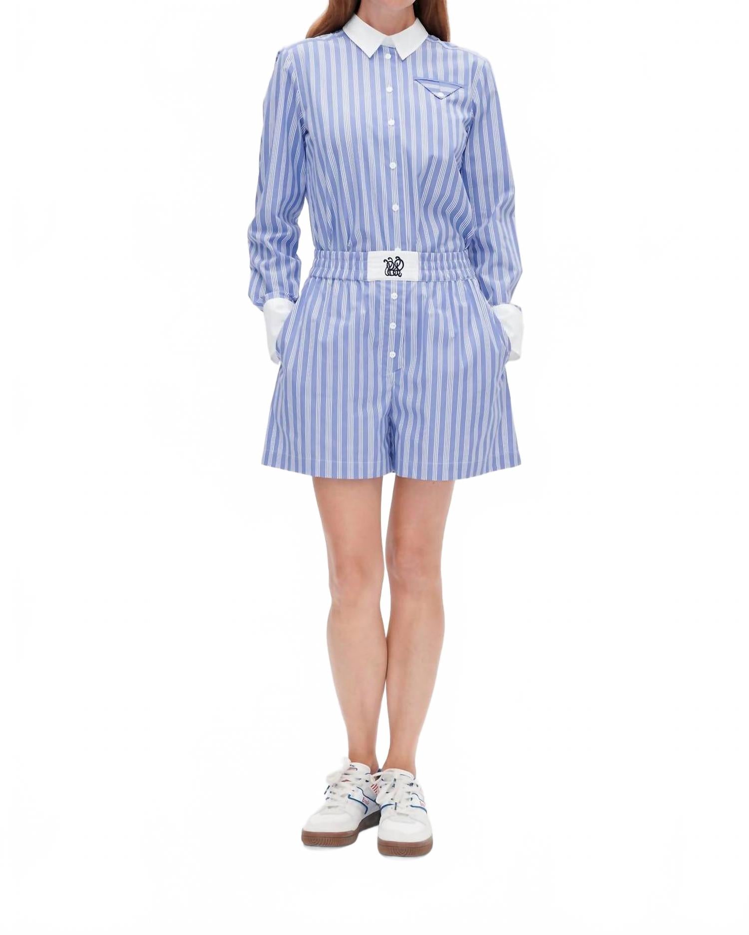 

Нати Шорты в клиновой синей полоске BAUM UND PFERDGARTEN